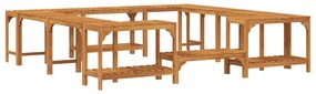 Entorno para Banheira de Hidromassagem Castanho 230 x 230 cm