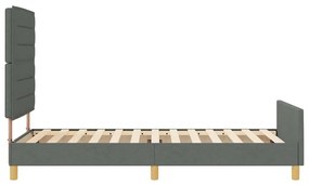Cama de Tecido Cinza Escuro vidaXL 90x200 cm