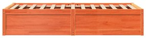 Cama sem colchão 75x190 cm madeira de pinho maciça castanho-mel