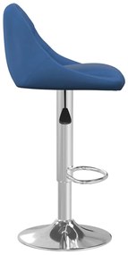 Bancos de bar 2 pcs veludo azul
