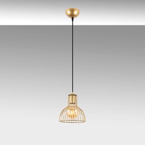 Candeeiro de Teto Vazo – Dourado Brilhante – 17 x 17 x 114 cm