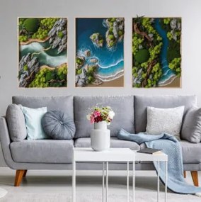 Autocolante de parede em três partes - Power of Nature