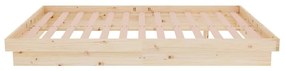 Estrutura de cama pequena casal 120x190 cm pinho maciço