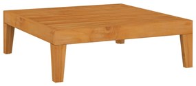 10 pcs conjunto lounge de jardim c/ almofadões acácia maciça