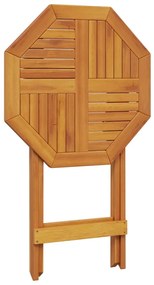 Mesa de jardim dobrável Ø60x75 cm madeira de acácia maciça