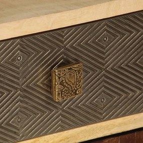 Móvel de TV 120x30x40 cm madeira de mangueira maciça