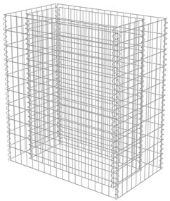 Canteiro elevado/cesto gabião 90x50x100 cm aço galvanizado