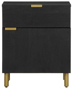 Mesa de cabeceira 50x33x60 cm derivados de madeira preto