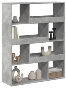 Estante 100x33x125,5 cm derivados de madeira cinzento cimento