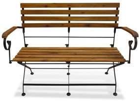 Banco de jardim dobrável 112 cm madeira acácia maciça