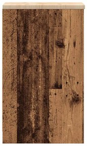 Armário de arrumação de garagem madeira velha 30x51x85 cm
