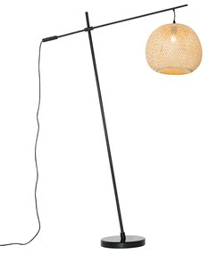 Candeeiro de pé para exterior oriental bambu IP44 - Rafael Oriental