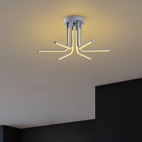 Candeeiro de Teto Leddaisy – Cinza – 55 x 25 x 55 cm