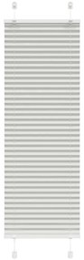 Cinzento Luz Plissada Cega 50x150 cm Largura Tecido 49,4 cm