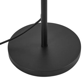 Candeeiro de pé para exterior preto com abajur de corda laranja IP44 - Virginia Jayla