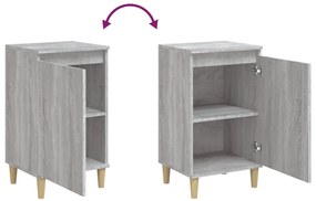 Mesas de cabeceira 2pcs 40x35x70 cm deriv. madeira cinza sonoma