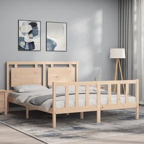 Cama sem colchão 160x200 cm madeira de pinho maciça