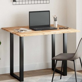 vidaXL Tampo de mesa retangular 100x80x2 cm madeira de acácia maciça