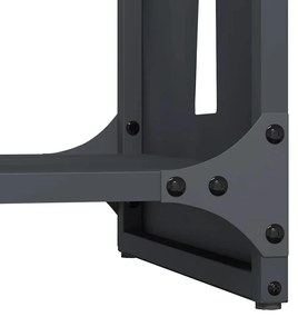 Suporte para lenha 40x30x80 cm aço laminado a frio antracite
