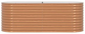 Cama Elevada de Jardim Castanha - Aparência de Madeira 240x80x81 cm de