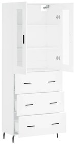 Armário alto 69,5x34x180 cm derivados de madeira branco