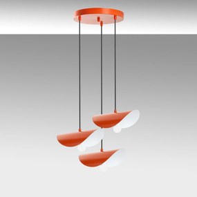 Chandelier Eger – Laranja – Diâmetro 50 cm