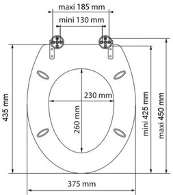 SCHÜTTE Assento de sanita Solid Wood MDF castanho