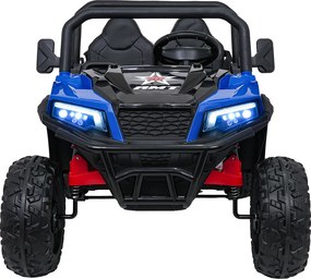 Carro elétrico para Crianças Farmer 2 lugares 24V 4x4 Truck X-POWER, Rodas de espuma EVA, Assento Couro ecológico Azul