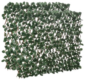 Outsunny Vedação com Treliça Expansível de 2 Peças com Folhas Artificiais Parede de Folhas com Vime Decorativa 295x70 cm Verde | Aosom Portugal