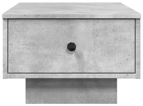 Mesa de centro 60x45x31 cm derivados de madeira cinza cimento