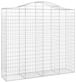 Cestos gabião arqueados 9pcs 200x50x180/200cm ferro galvanizado