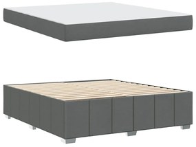 Estrutura da Cama Cinzento escuro 180 x 200 cm tecido