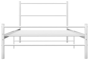 Estrutura de cama 100x200 cm metal branco