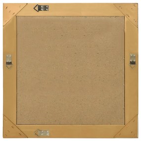 Espelho de parede estilo barroco 60x60 cm dourado