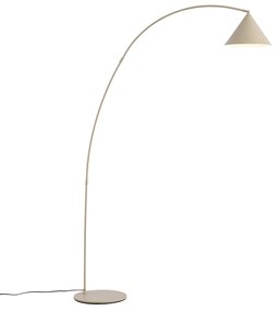 Candeeiro de pé retro bege com interior branco - Triangolo Retro