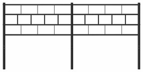 Cabeceira de cama 180 cm metal preto