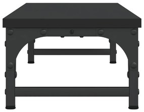 Suporte de monitor 85x23x15,5 cm derivados de madeira preto