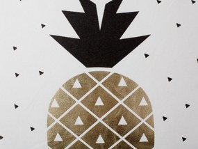 Conjunto de 2 almofadas decorativas brancas com estampa de ananás 45 x 45 cm YASMIN Beliani