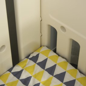HOMCOM Berço para bebê 0-3 anos, berço ajustável em 2 alturas 2 a 25 kg conversível em cadeira de balanço com 4 rodas e freios 107x70x100 cm bege