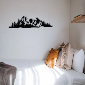 Acessório Decorativo de Parede Mountain – Preto – 68 x 19 cm