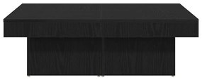 Mesa de Centro vidaXL Preta em Carvalho de 90x90x28 cm de Madeira de E