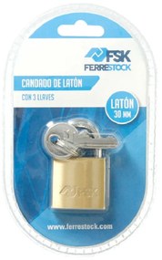 Cadeado com Chave Ferrestock 30 mm