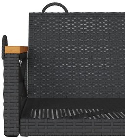Banco baloiço 63x62x40 cm vime PE preto