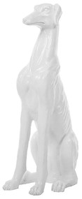 Estatueta decorativa 80 cm branca GREYHOUND Beliani