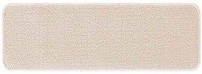 Tapetes de Escada vidaXL com Base de Látex Creme 25x60 cm