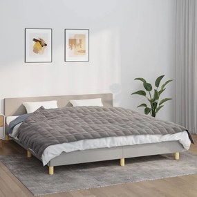 350776 vidaXL Manta pesada 7 kg 155x220 cm tecido cinza