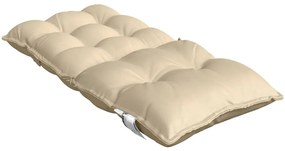 Almofadões cadeira encosto baixo 4 pcs tecido oxford bege
