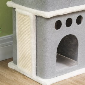 PawHut Arranhador para Gatos 126 cm Torre de Arranhar para Gatos Arran