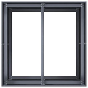 Vaso floreira 80x80x80 cm aço antracite
