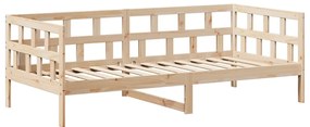 Conj. de sofá-cama c/ telhado 80x200 cm madeira de pinho maciça